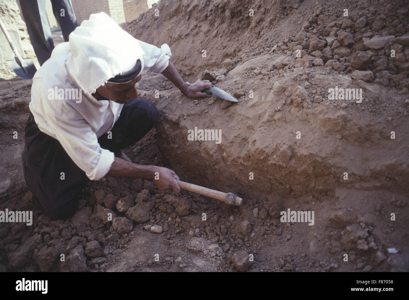 Archaelogical excavations being conducted by the British Museum at the ...