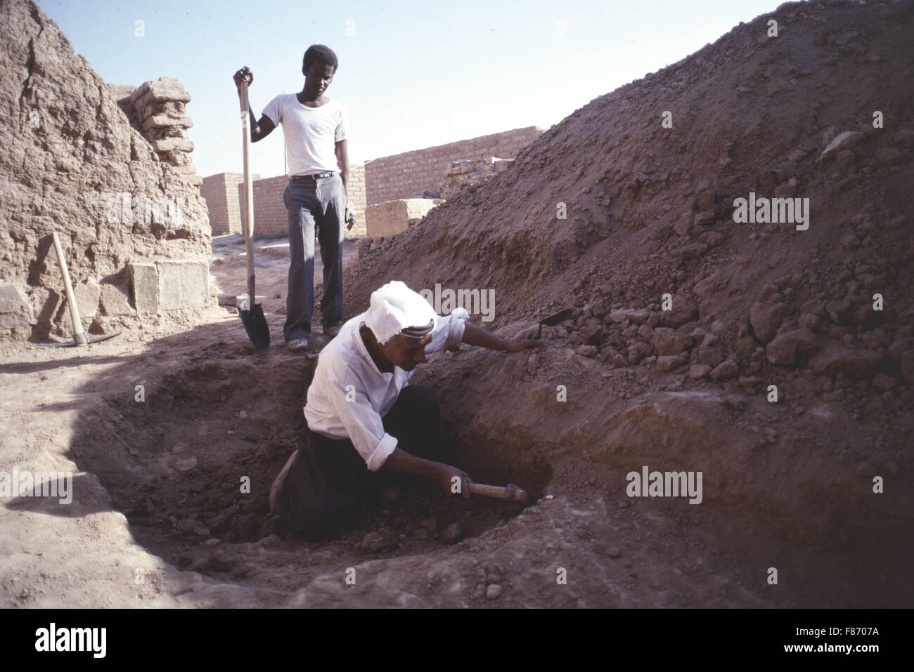 Archaelogical excavations being conducted by the British Museum at the ...