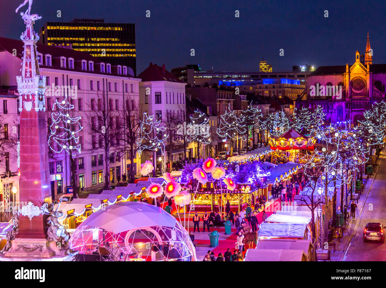 Brussels Christmas Market Map