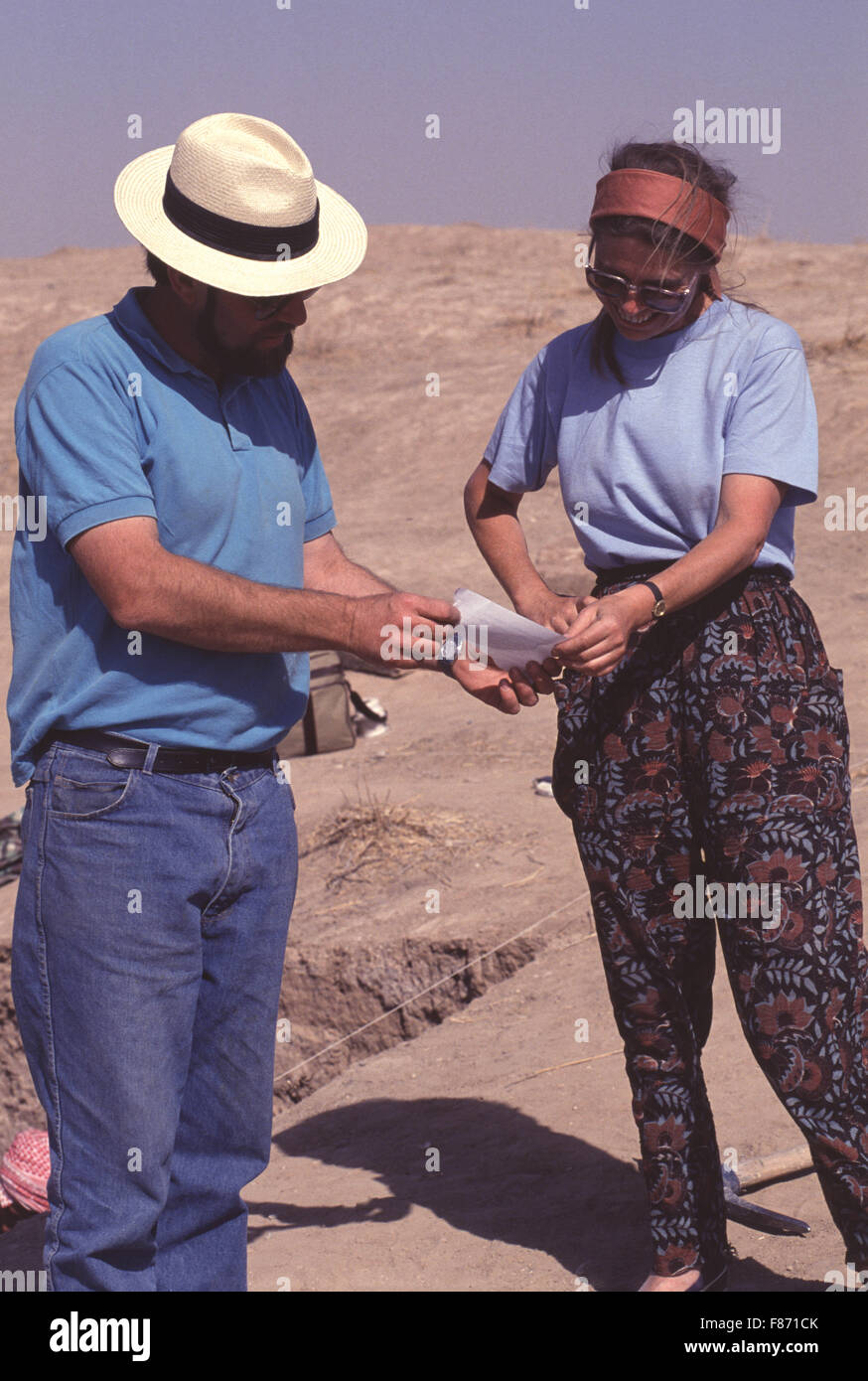 Archaelogical excavations being conducted by the British Museum at the ...