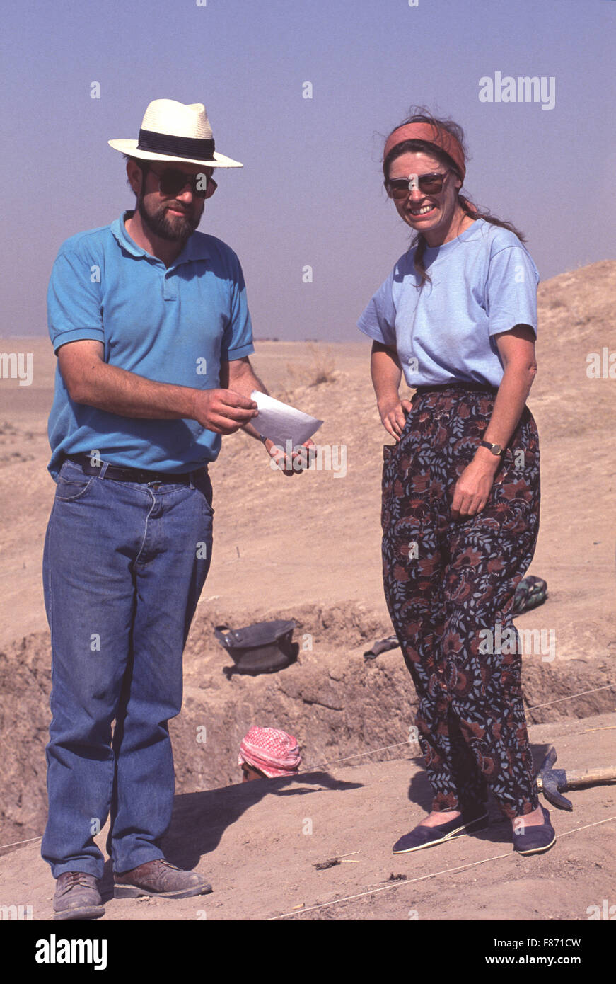 Archaelogical excavations being conducted by the British Museum at the ...