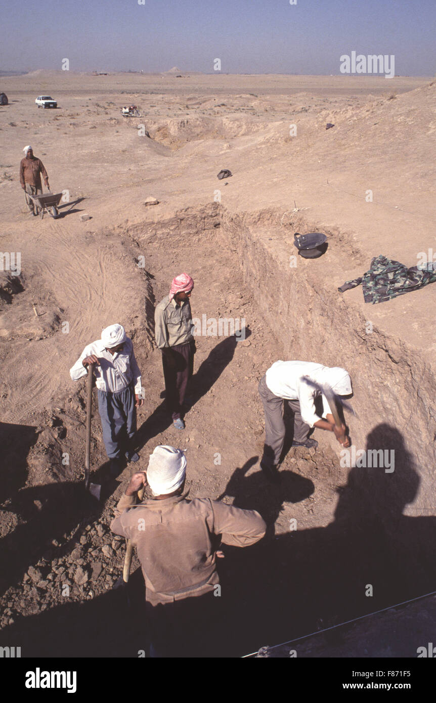 Archaelogical excavations being conducted by the British Museum at the ...