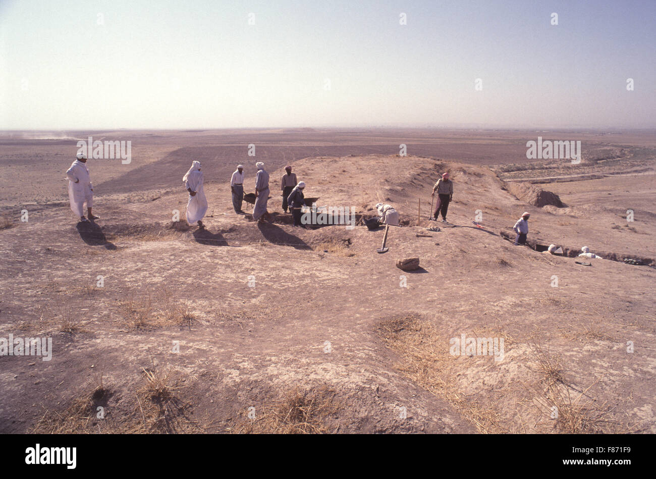 Archaelogical excavations being conducted by the British Museum at the ...