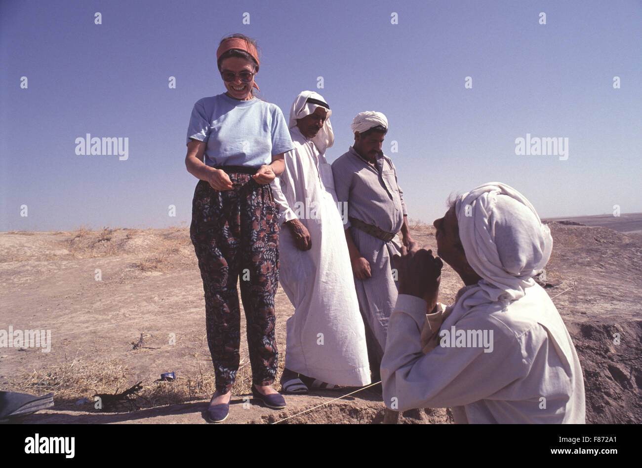 Archaelogical excavations being conducted by the British Museum at the ...
