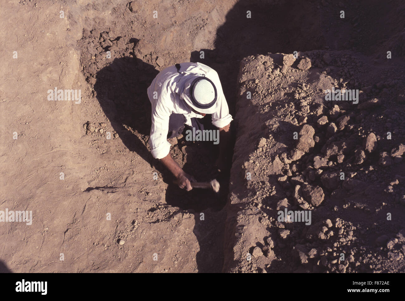 Archaelogical excavations being conducted by the British Museum at the ...