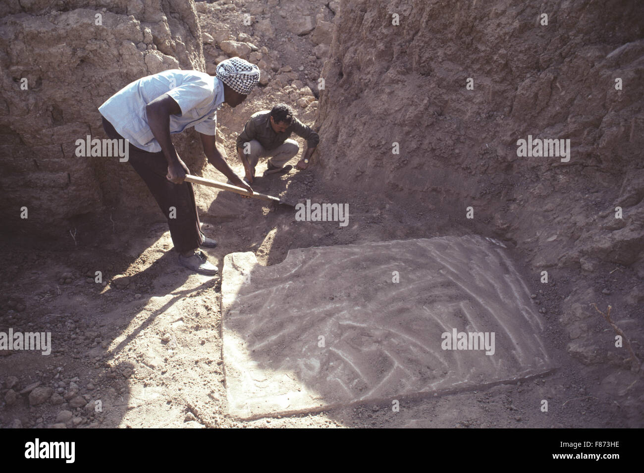 Archaelogical excavations being conducted by the British Museum at the ...