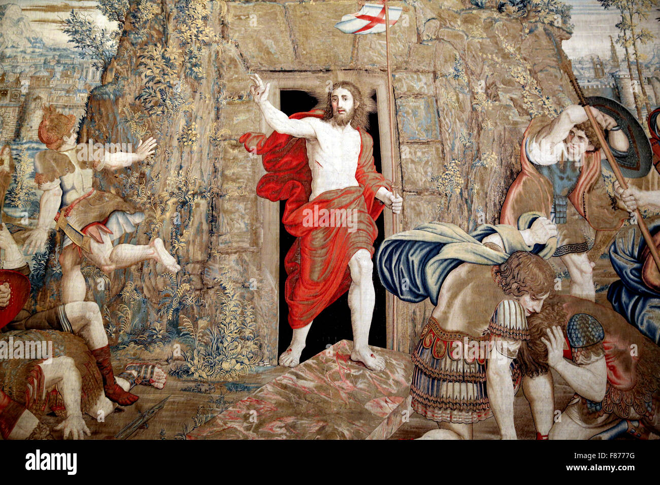 Tapestry resurrection christ in vatican hi-res stock photography and 