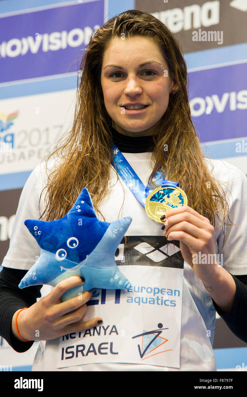 Netanya, Israel. 06th Dec, 2015. LECLUYSE Fanny BEL Gold Medal  200m Breaststroke Women Final  Netanya, Israel, Wingate Institute  LEN European Short Course Swimming Championships Dec. 2 - 6, 2015   Netanya 06-12-2015  Nuoto Campionati Europei di nuoto in vasca corta  Credit:  Insidefoto/Alamy Live News Stock Photo