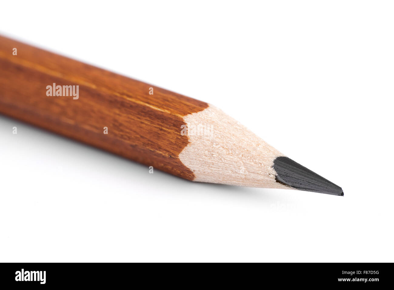 Pencil point closeup on white background Stock Photo Alamy