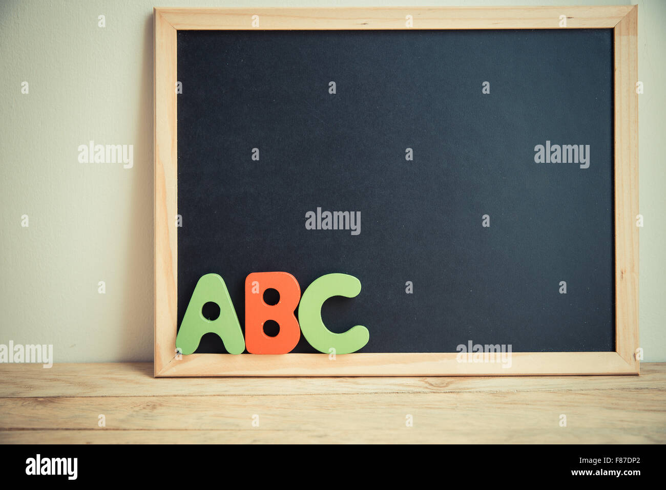 Abc on blackboard hires stock photography and images Alamy