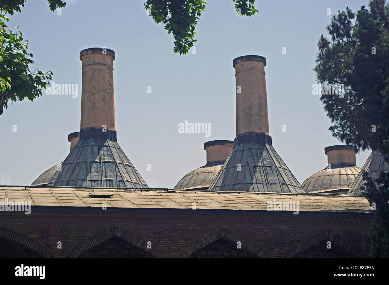 Kitchens Second Courtyard Topkapi Palace (Sarayi) Istanbul Turkey Stock Photo