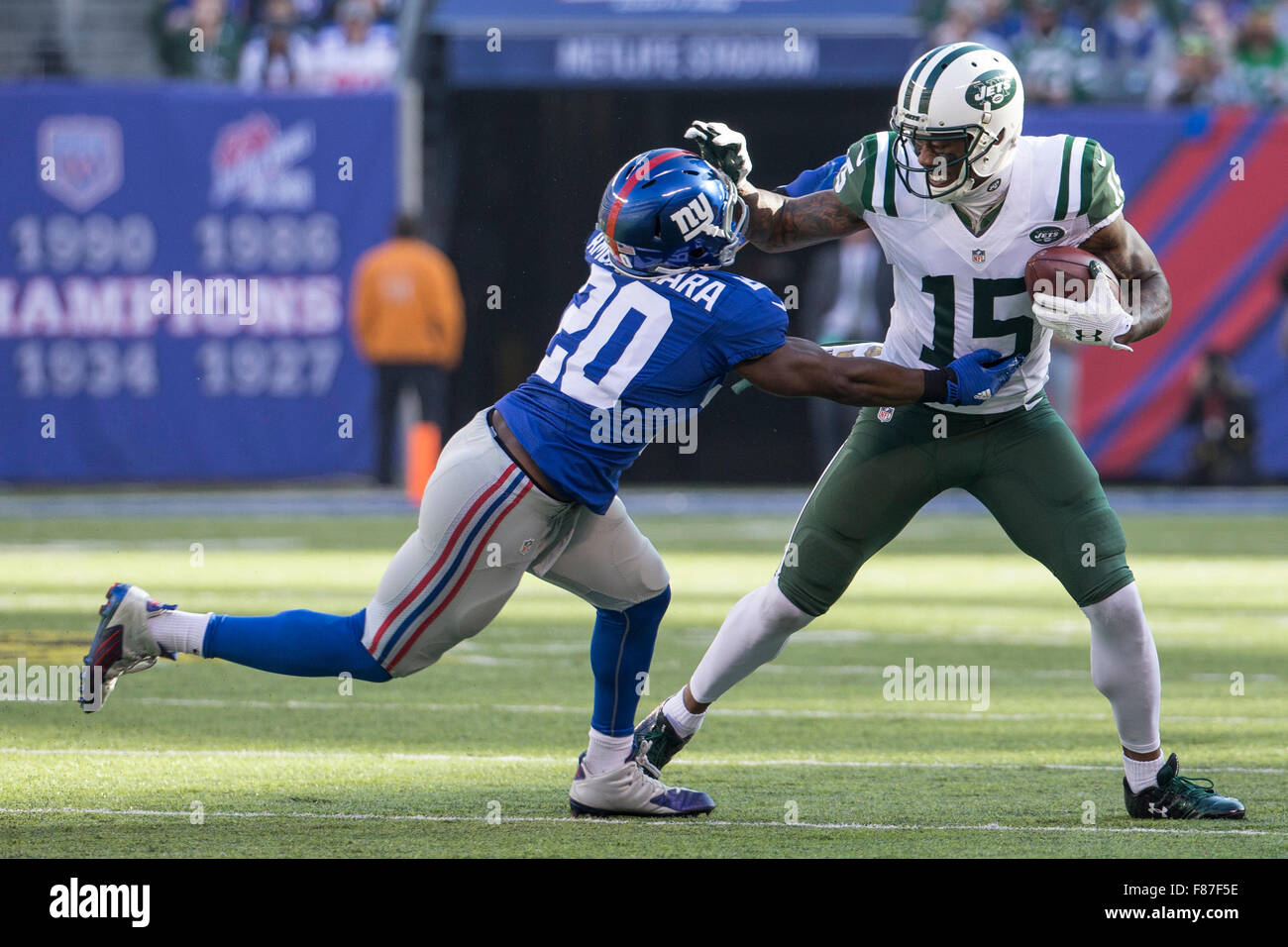 East Rutherford, New Jersey, USA. 6th Dec, 2015. New York Jets wide