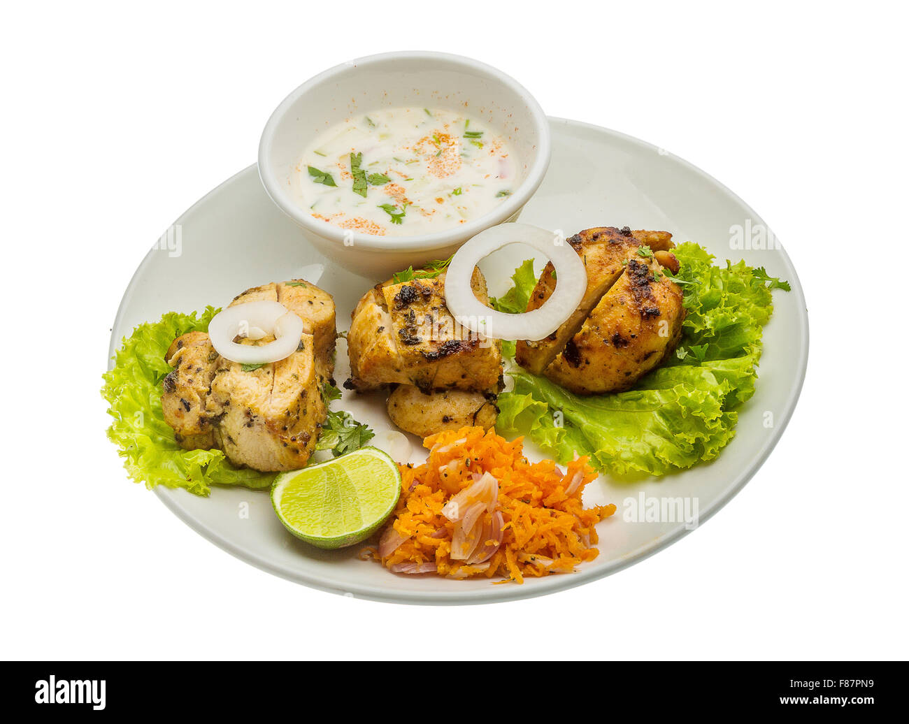 Chicken Tikka - traditional indian food Stock Photo - Alamy