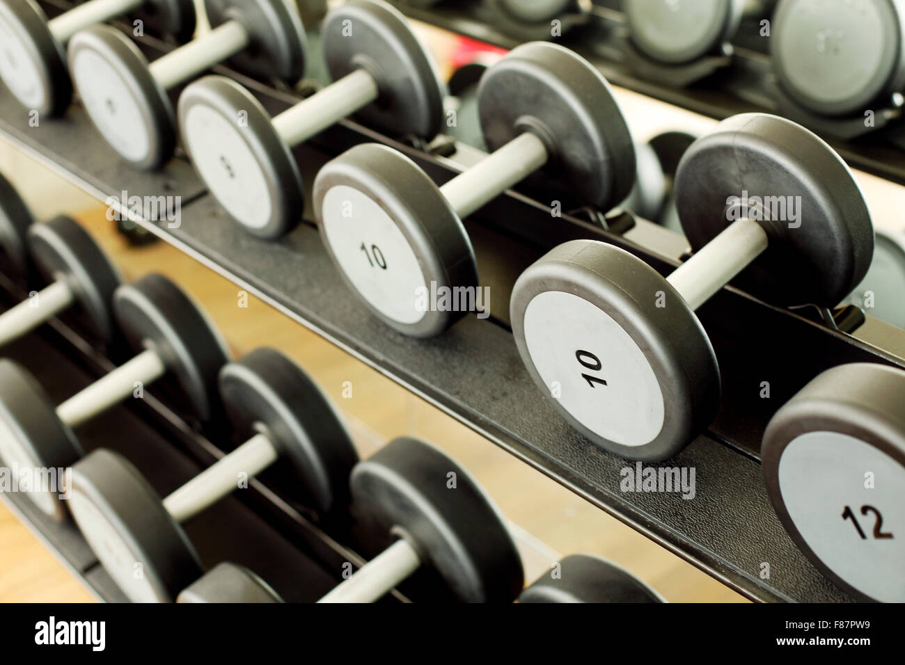 bright sport room Stock Photo