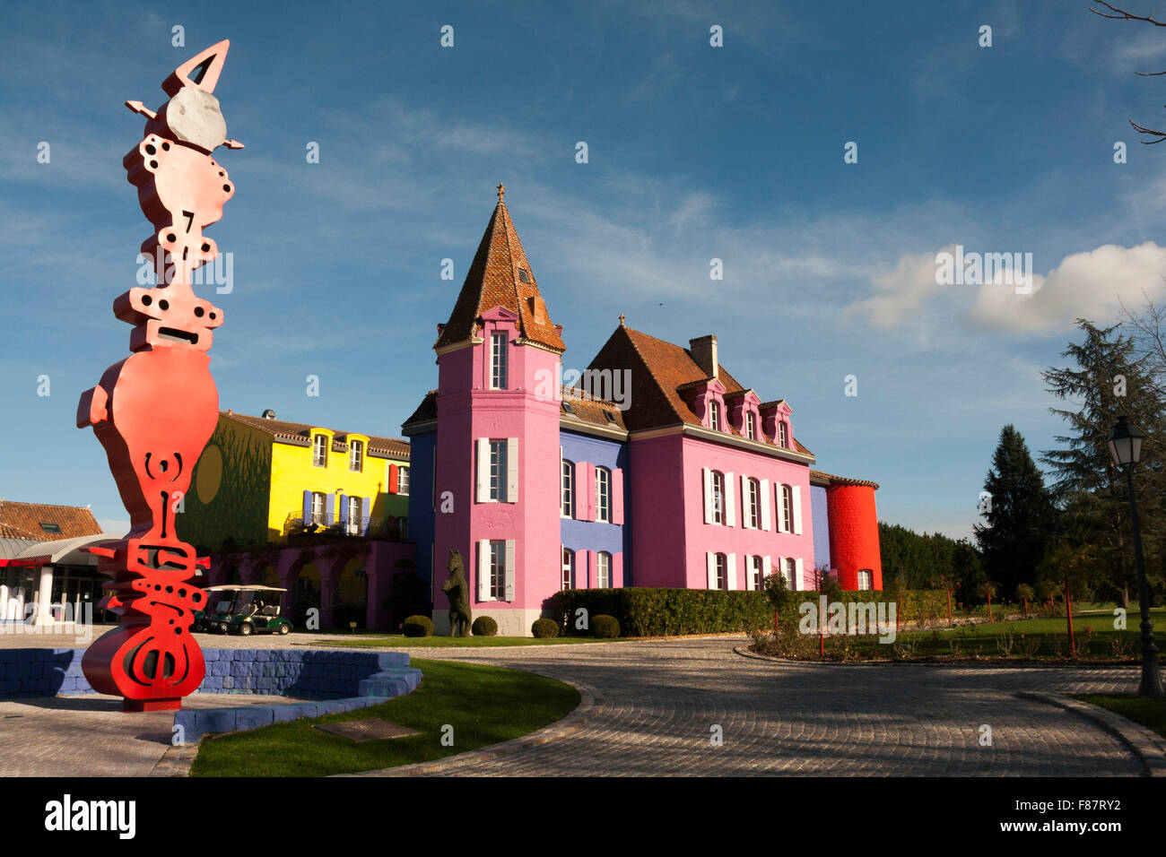 Chateau  Le Stelsia  Chateau  St-Sylvestre-sur-Lot  Lalande Stock Photo