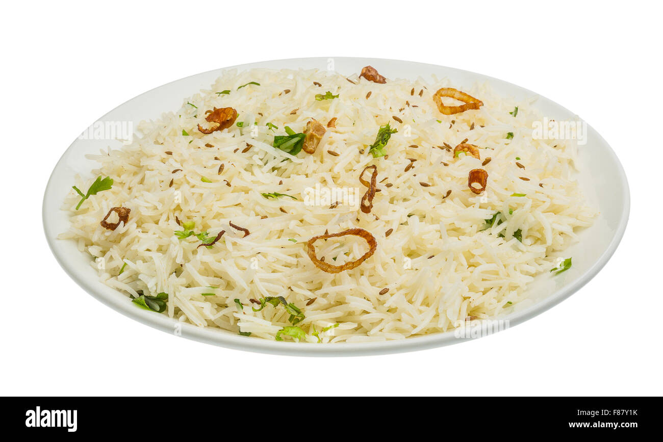 Cumin rice - indian famous rice Stock Photo - Alamy