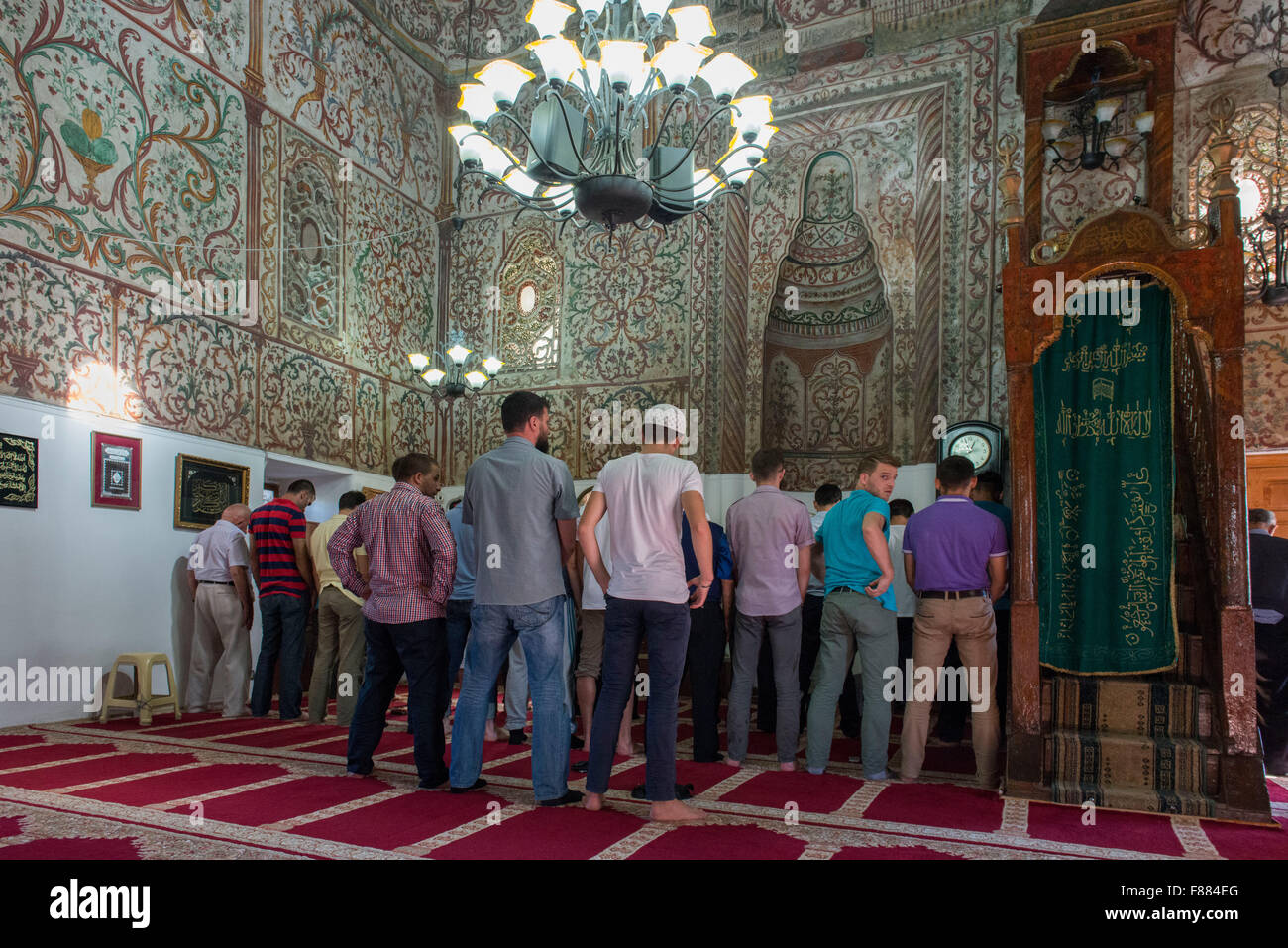Prayer Time Et hem Bey Mosque Tirana Stock Photo Prayer Time Et hem Bey Mosque Tirana Stock Photo