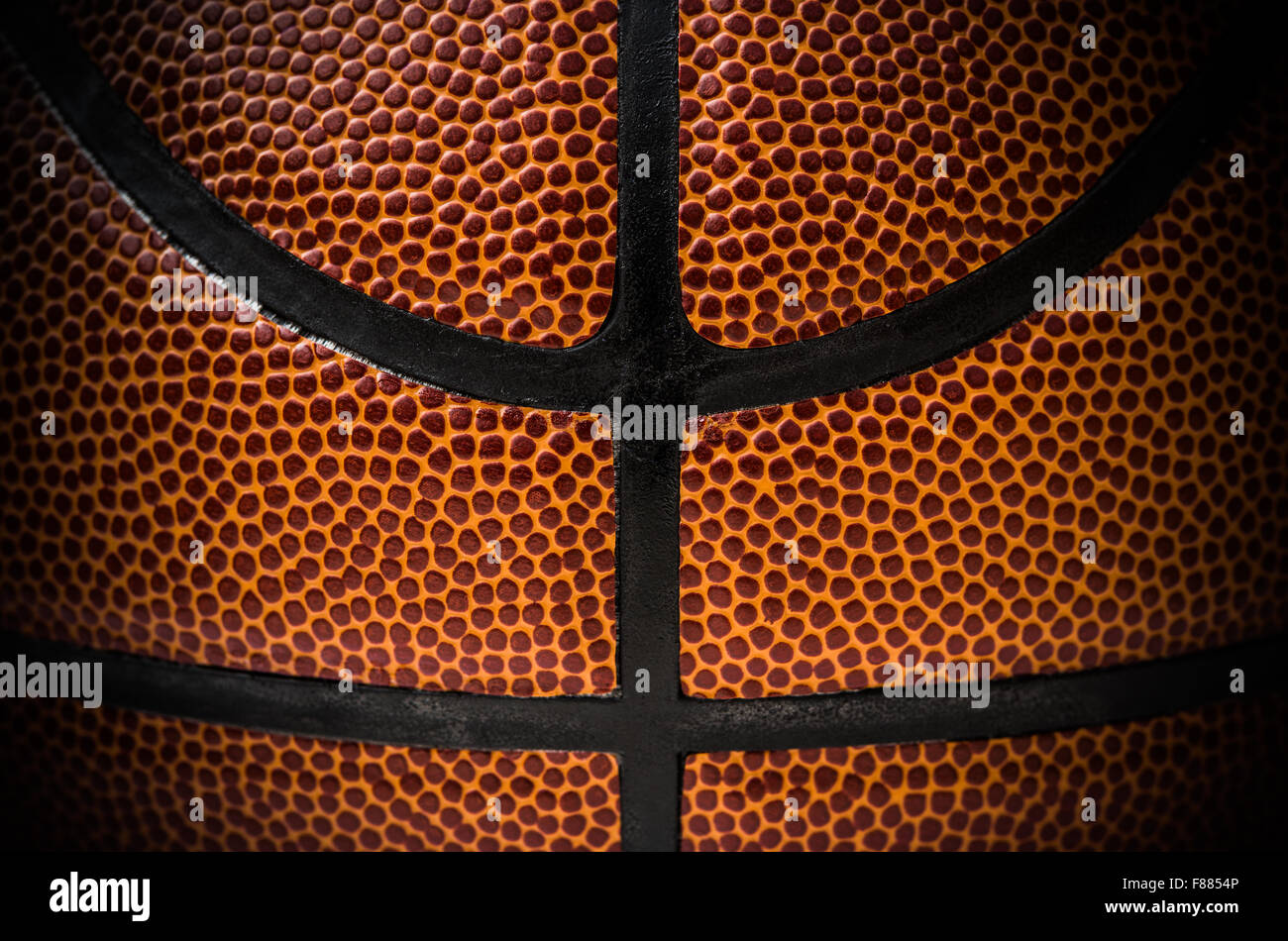 close up of a basketball ball Stock Photo
