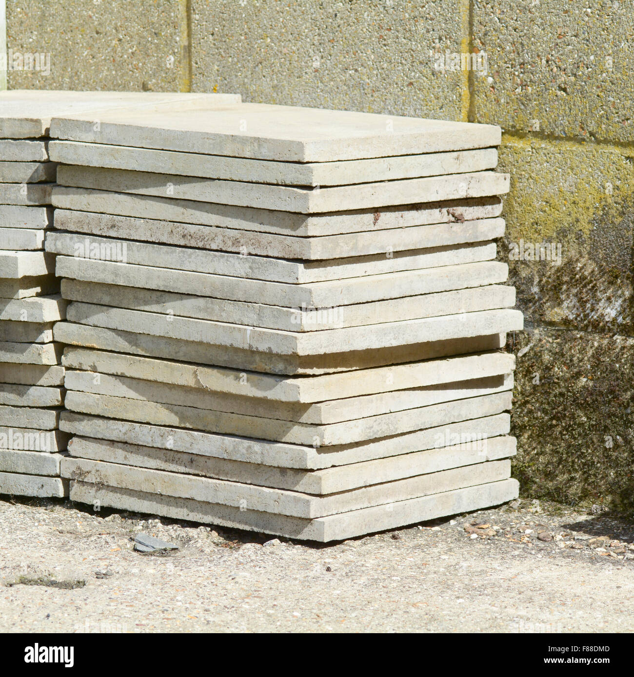 stack of concrete paving