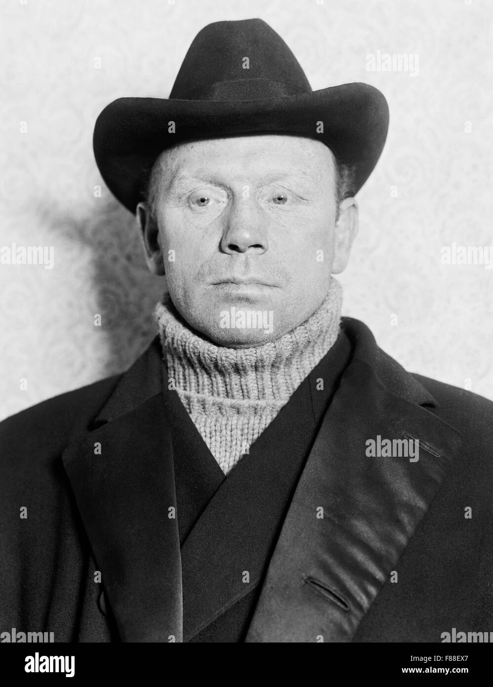 Vintage photo of boxer Bob Fitzsimmons (1863 - 1917) - World Heavyweight Champion from 1897 to 1899 and the first triple weight world champion in history. Stock Photo