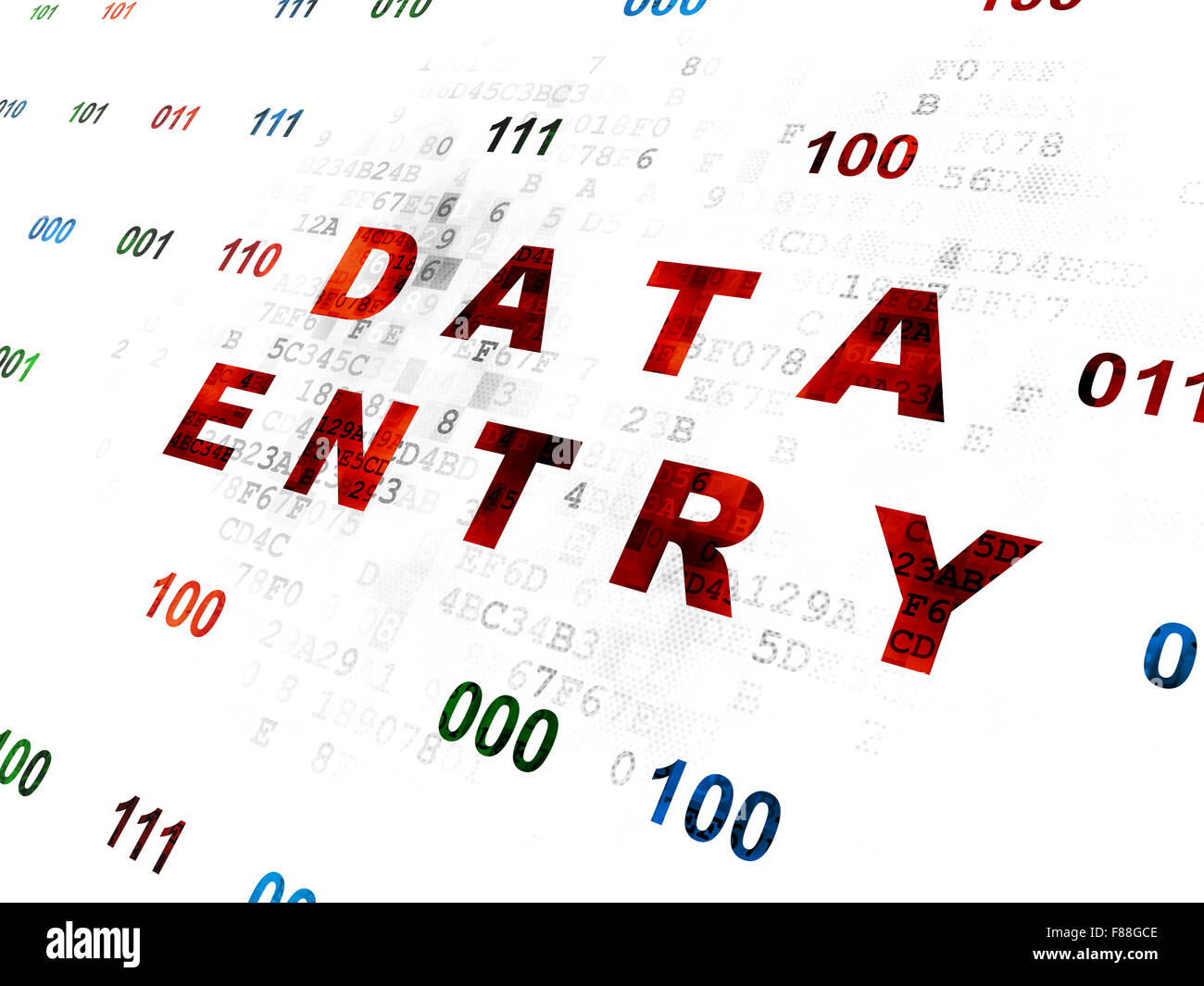 Information concept: Data Entry on Digital background Stock Photo - Alamy