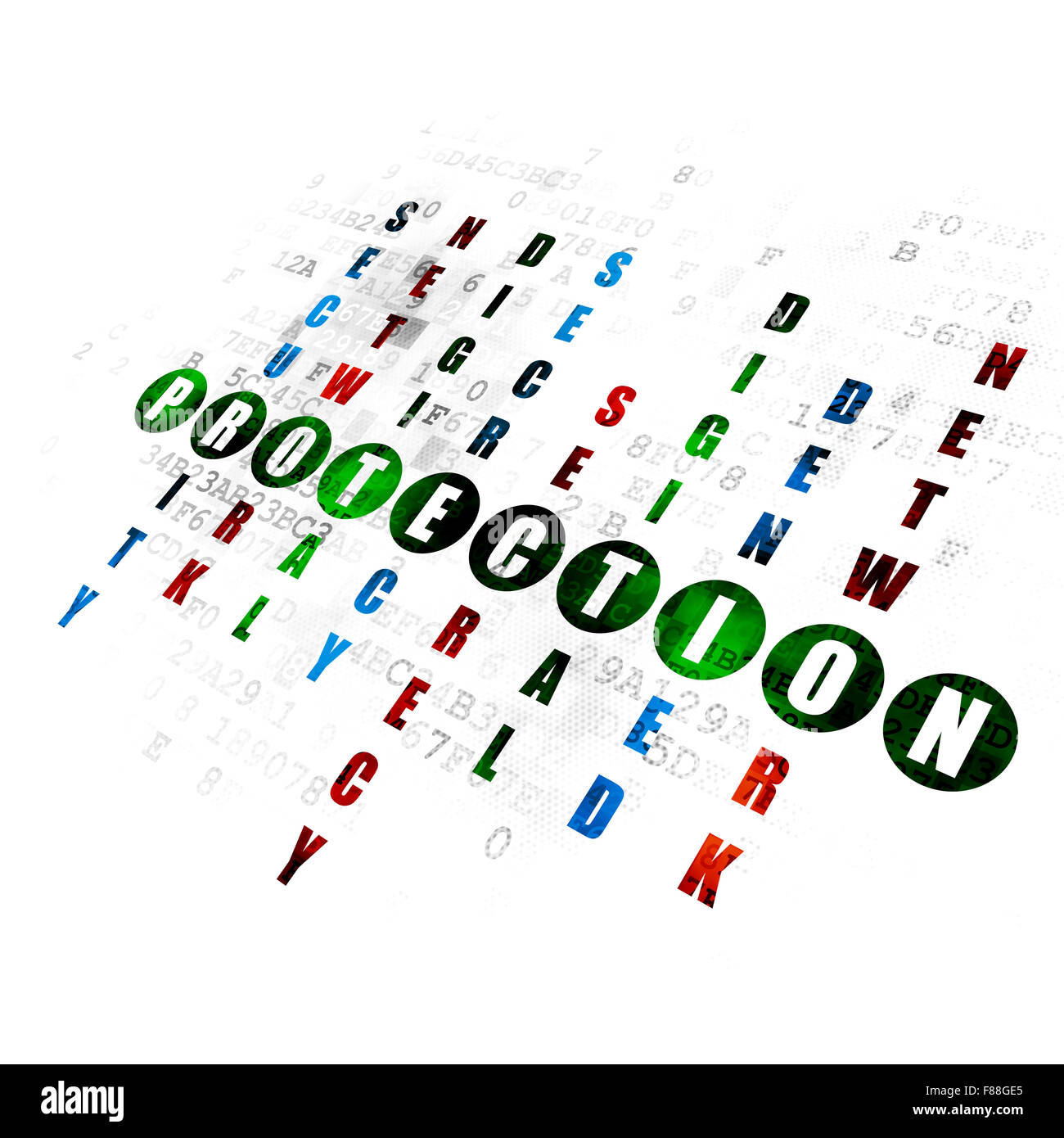 Privacy concept Protection in Crossword Puzzle Stock Photo Alamy