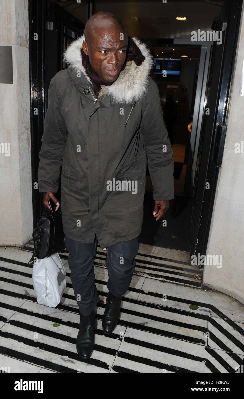 celebrities seen at BBC Radio One and Two Studios in London  Featuring: Seal, Henry Olusegun Adeola Samuel Where: London, United Kingdom When: 06 Nov 2015 Stock Photo