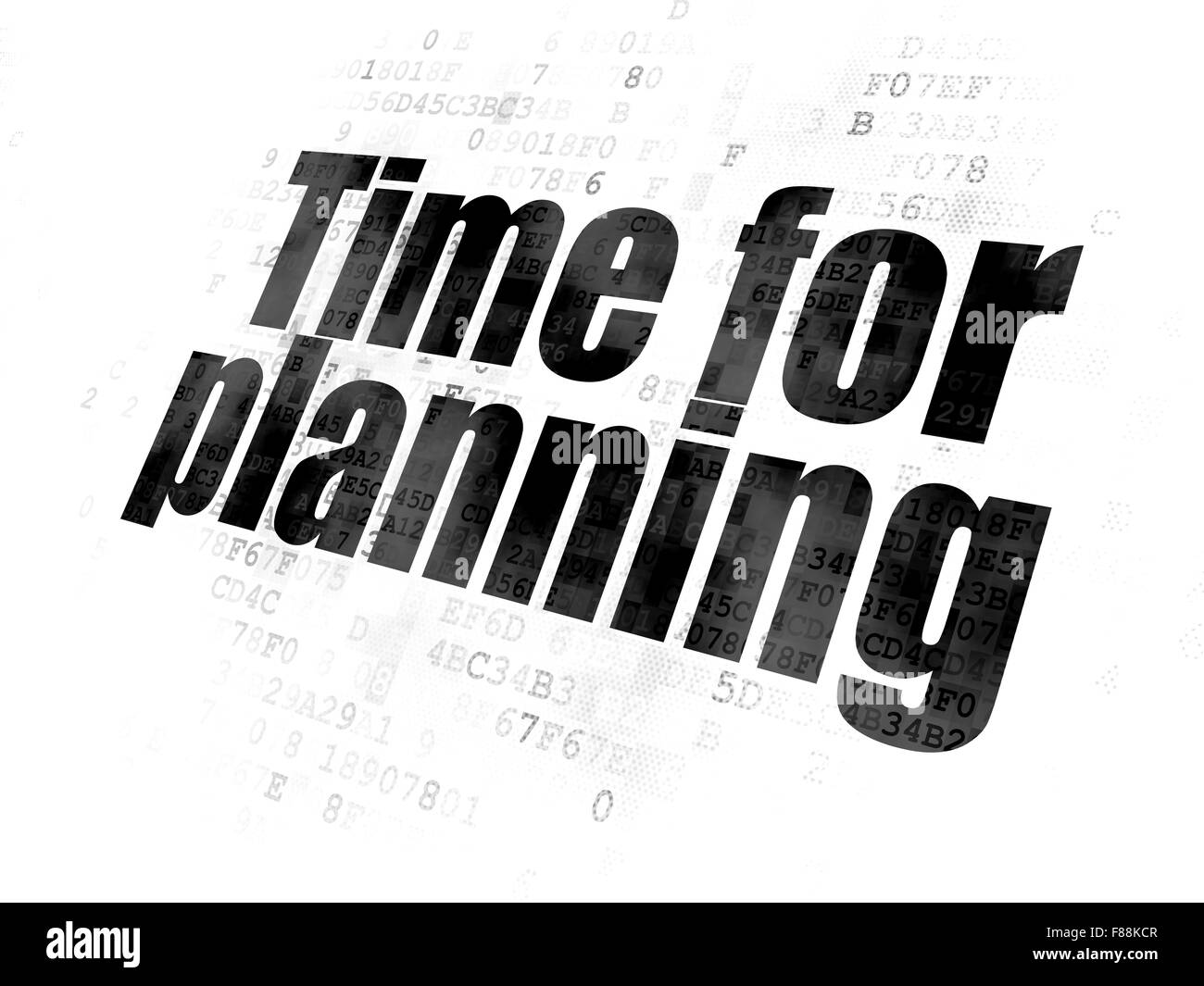 Timeline concept Time for Planning on Digital background Stock Photo