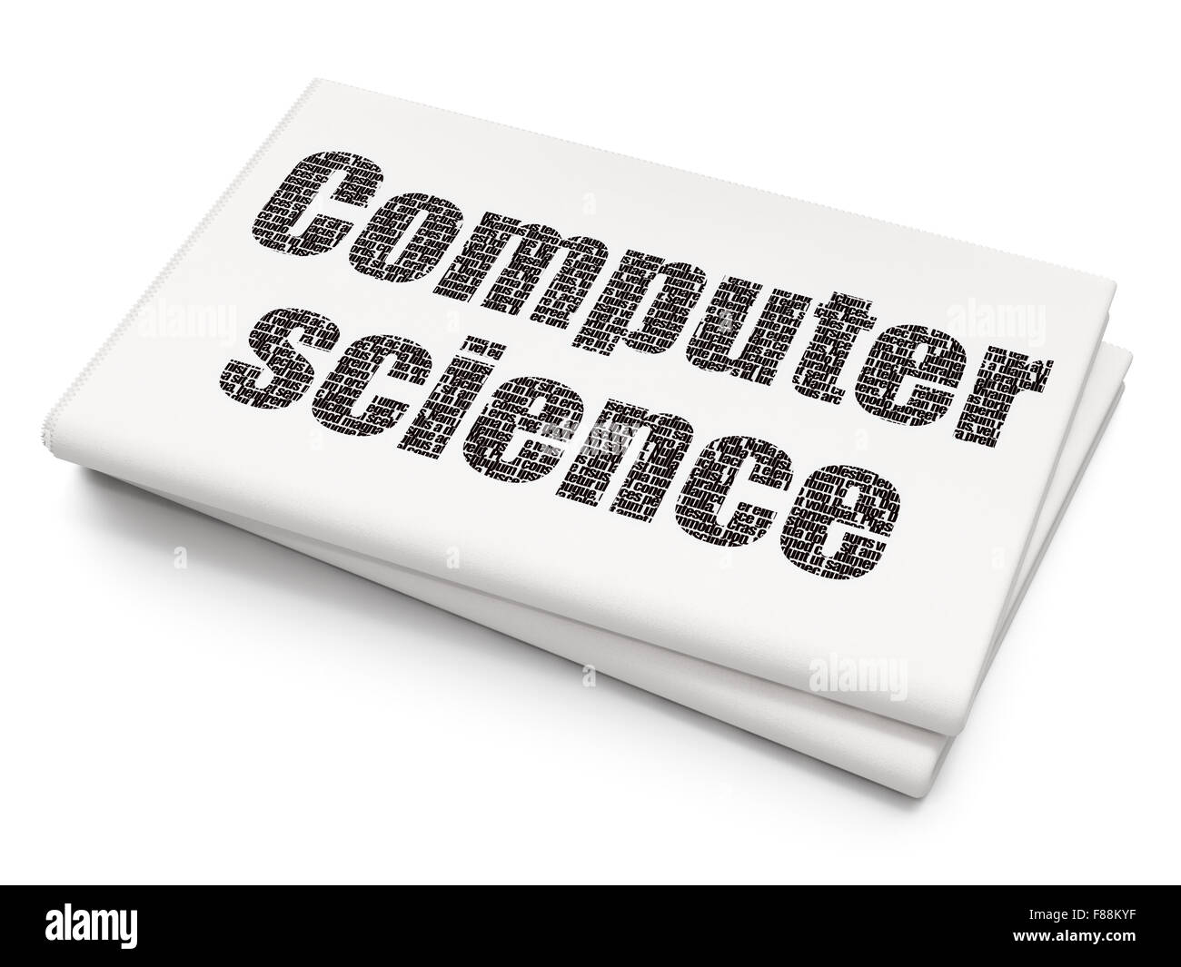 Science concept: Computer Science on Blank Newspaper background Stock ...
