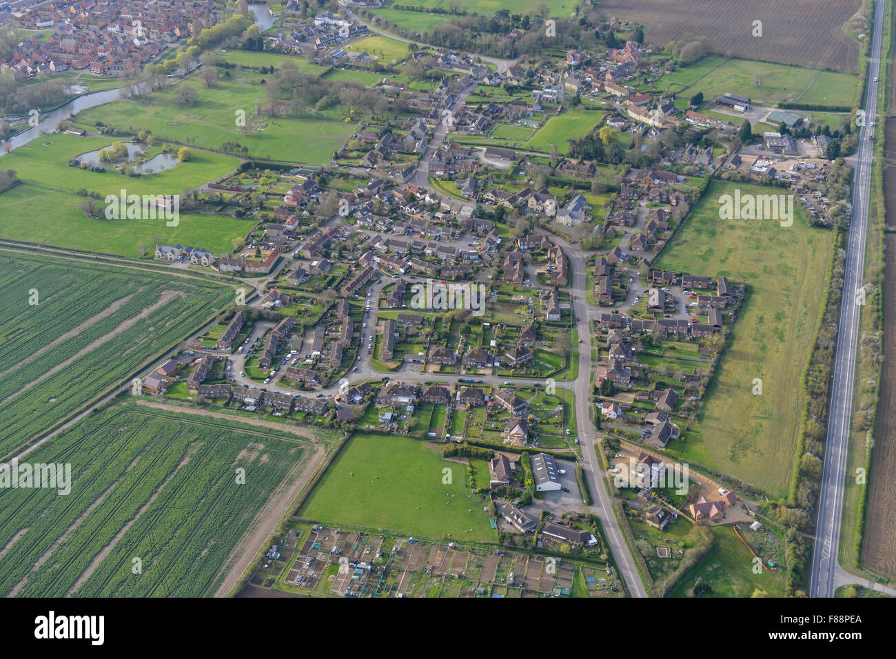 An Aerial View Of The Northamptonshire Village Of Islip, Close To ...