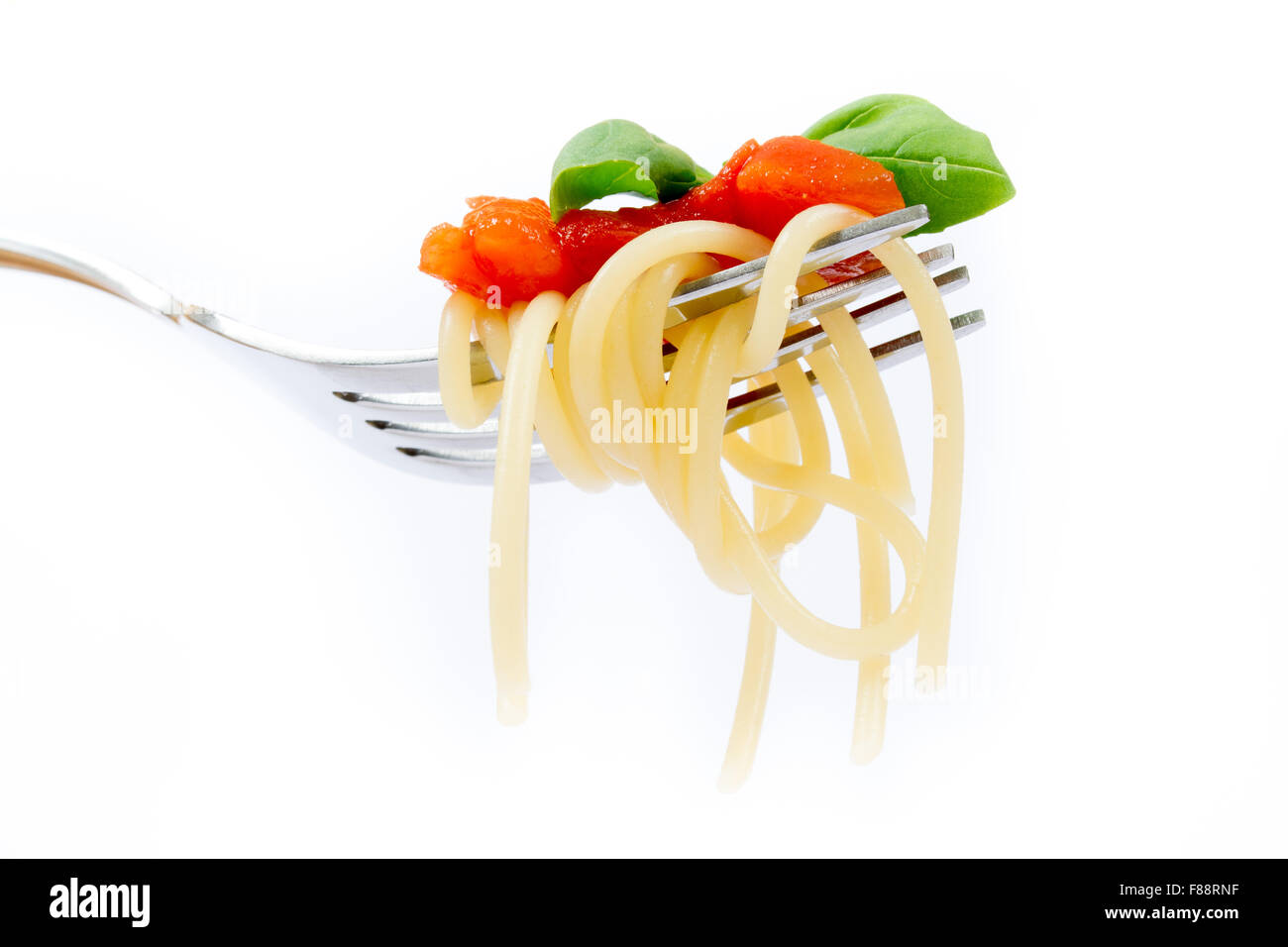 Isolated pasta on white background Stock Photo