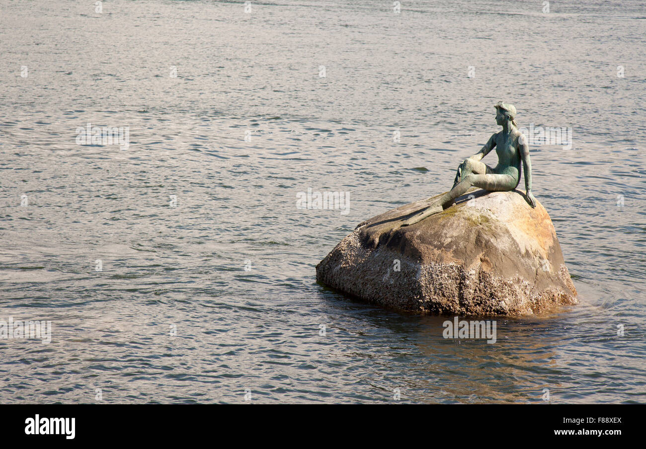 girl in a wetsuit in Vancouver harbour Stock Photo