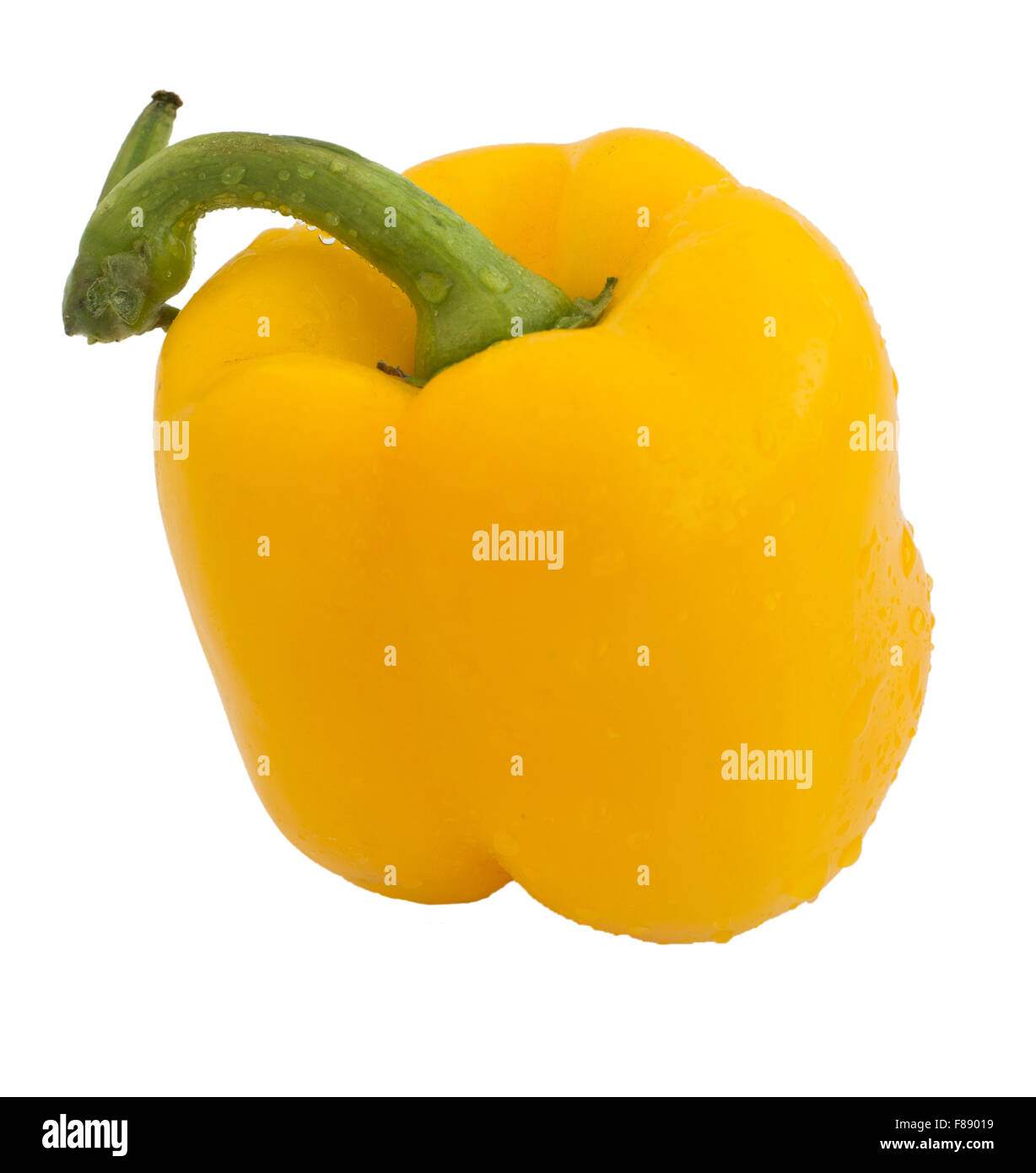 delicious fresh natural flawless yellow sweet pepper Stock Photo