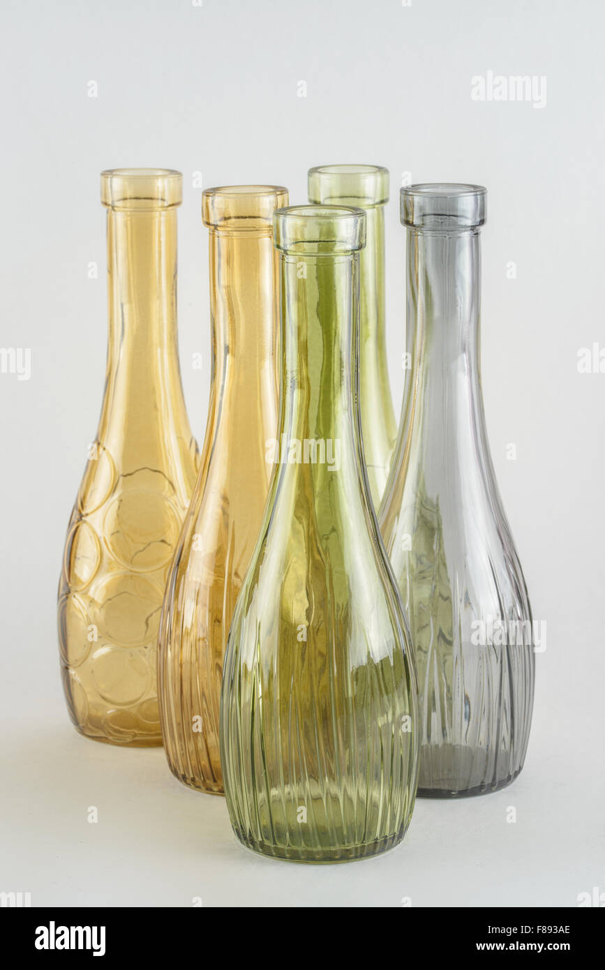 Bright decorative bottles Stock Photo Alamy
