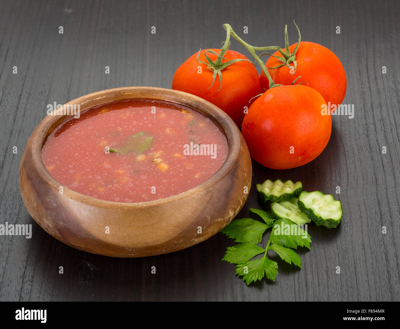 Gaspacho cold Spanish tomato soup Stock Photo Alamy