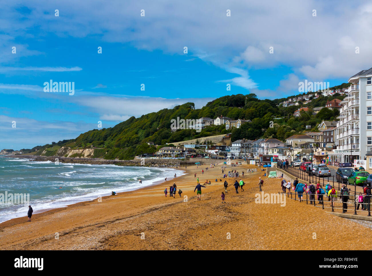 The beach at Ventnor a seaside resort on the south coast of the Isle of Wight in southern England UK Stock Photo