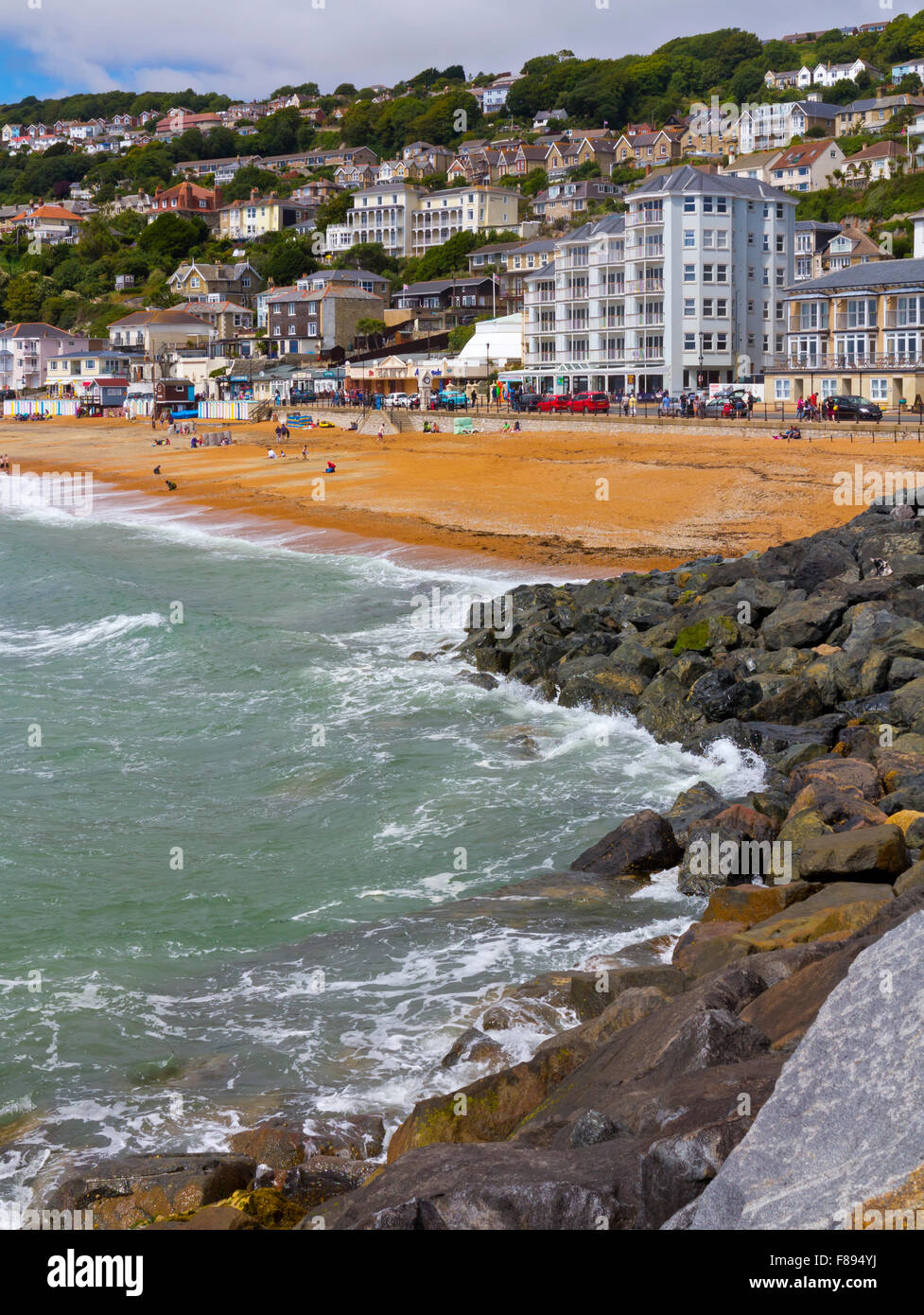 The beach at Ventnor a seaside resort on the south coast of the Isle of Wight in southern England UK Stock Photo