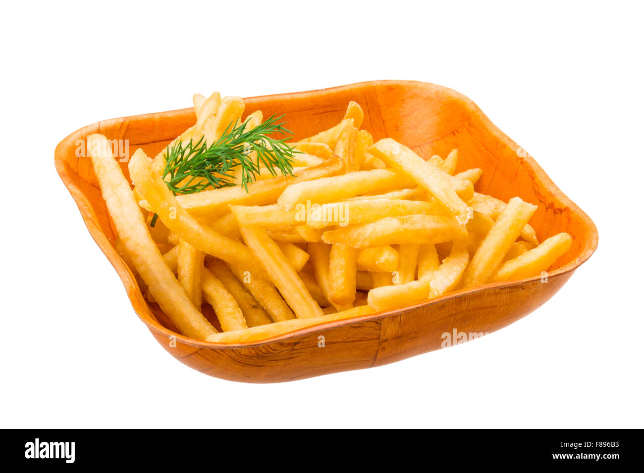 French fries isolated on white background with dill Stock Photo Alamy
