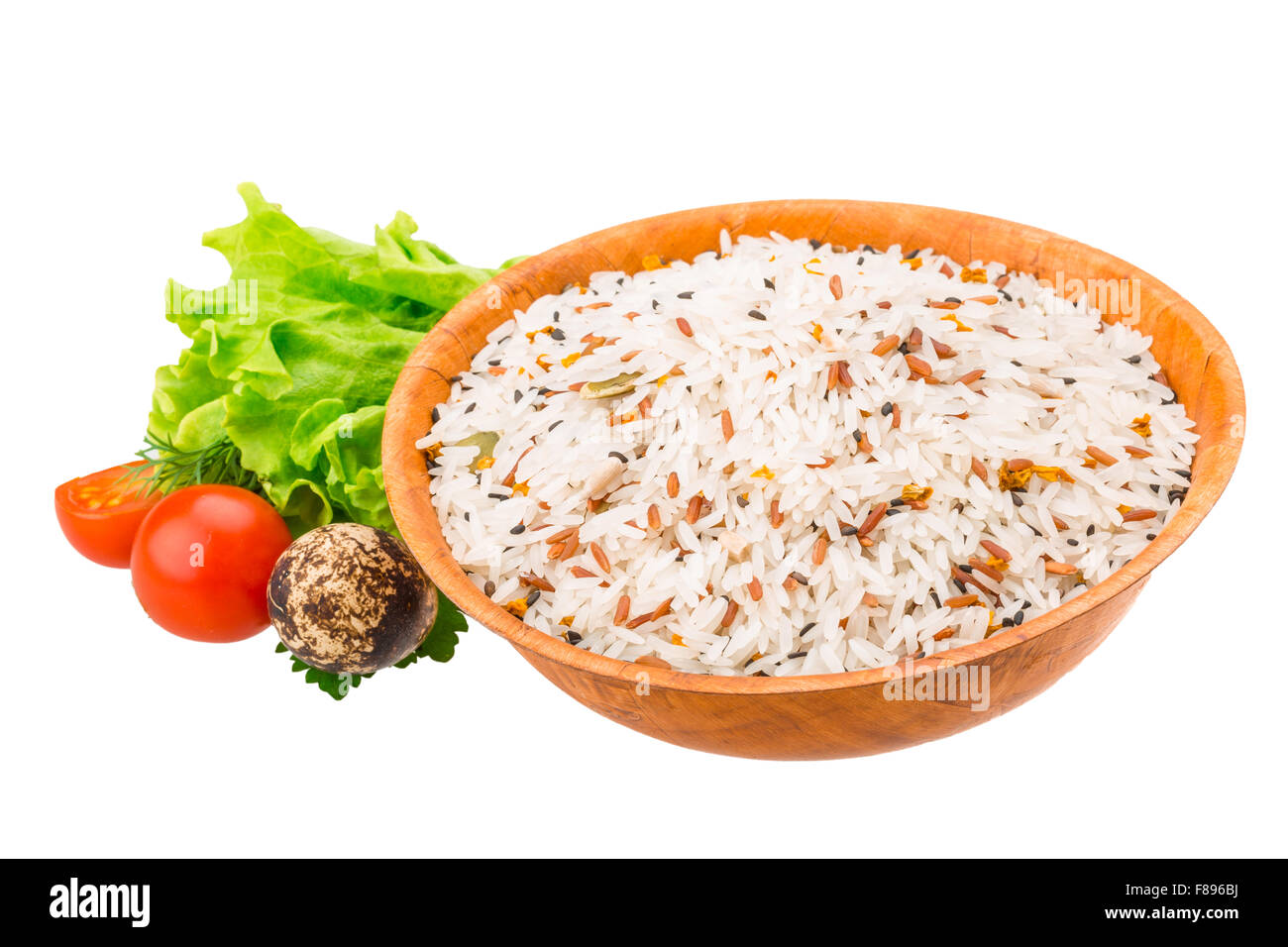 Aw Rice Mix Raw rice mix with vegetables Stock Photo - Alamy