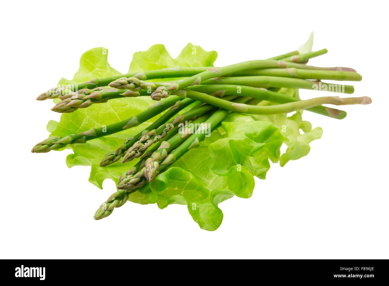 Baby asparagus isolated Stock Photo Alamy