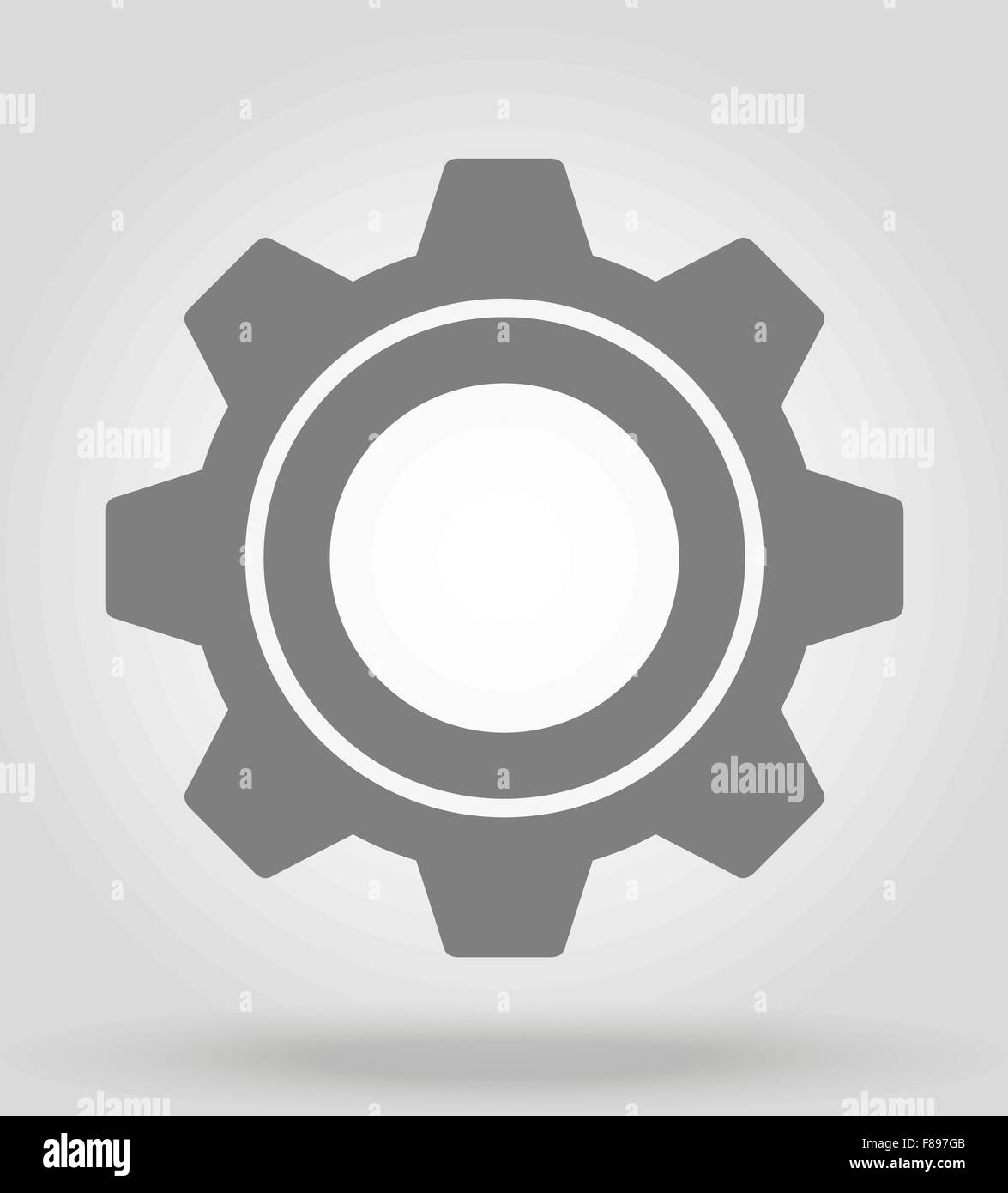 icon gear vector illustration isolated on gray background Stock Vector ...