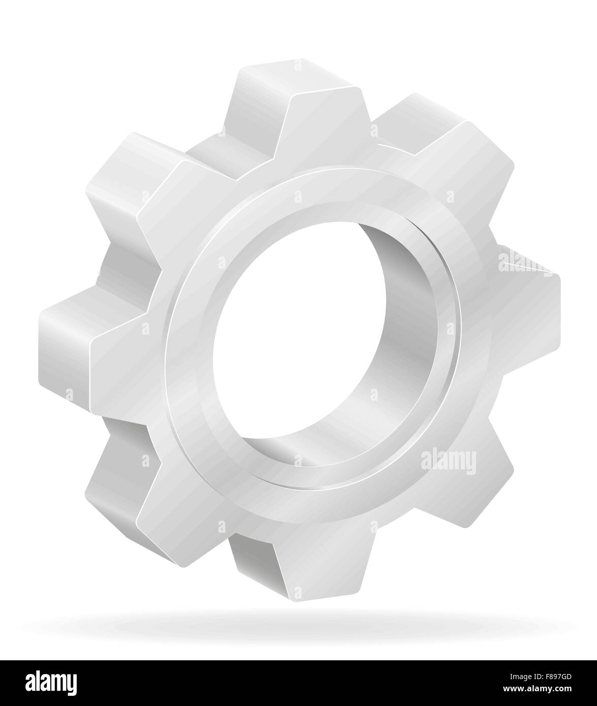 icon gear vector illustration isolated on white background Stock Vector ...