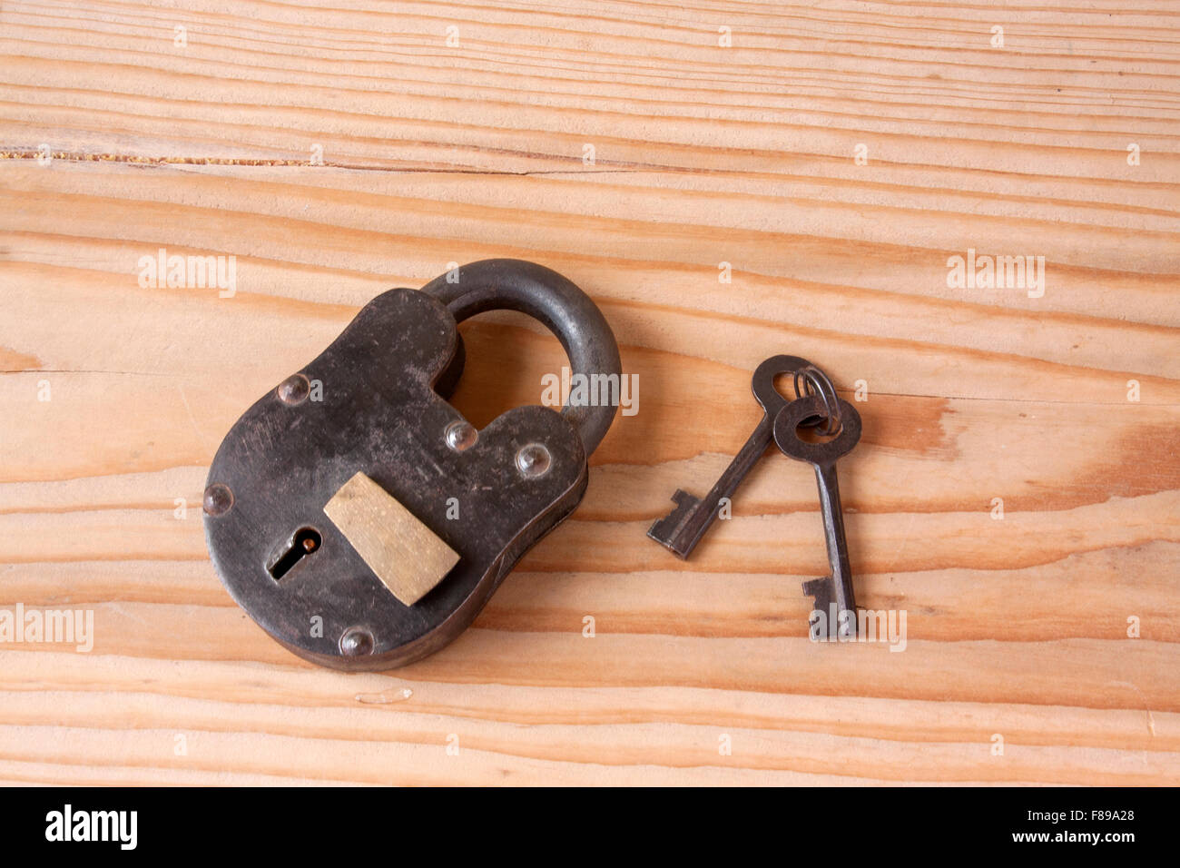 Old Fashioned Lock and Keys Stock Photo Alamy