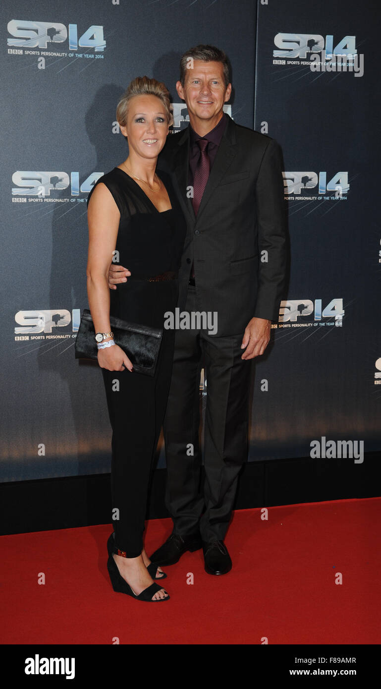 attends the BBC Sports Personality of the Year awards at The SSE Hydro in Glasgow Stock Photo