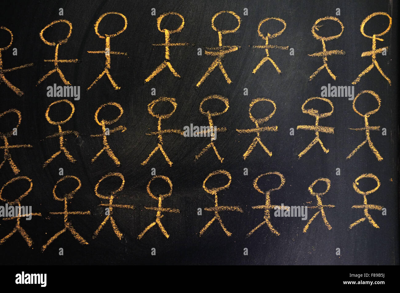 lots of stick people