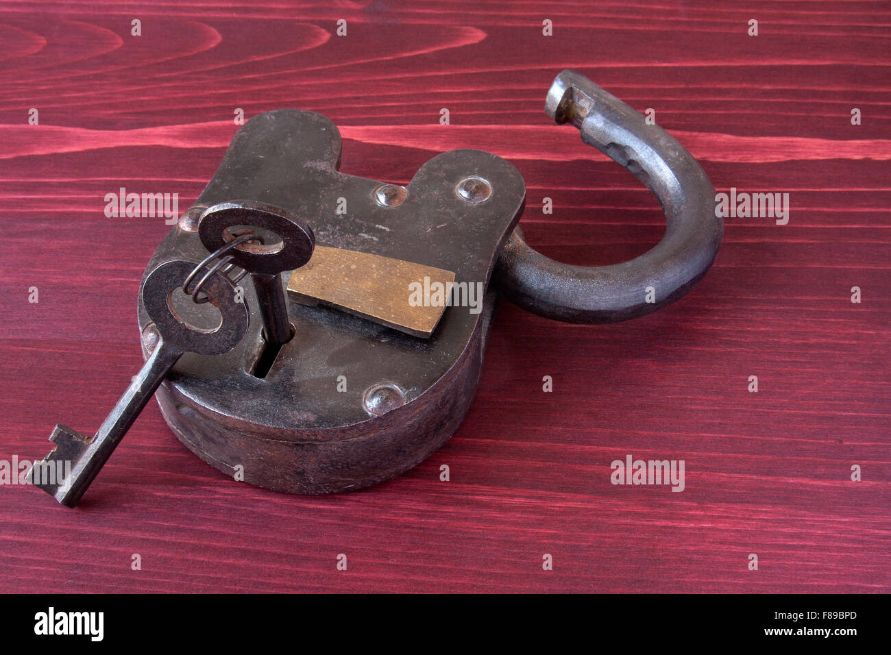 Old Fashioned Lock and Keys Stock Photo Alamy