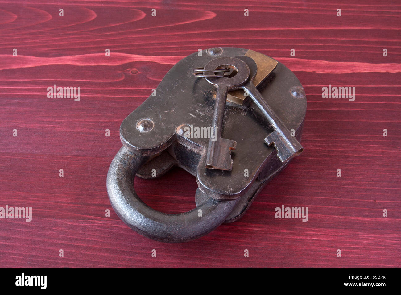 Old Fashioned Lock and Keys Stock Photo Alamy