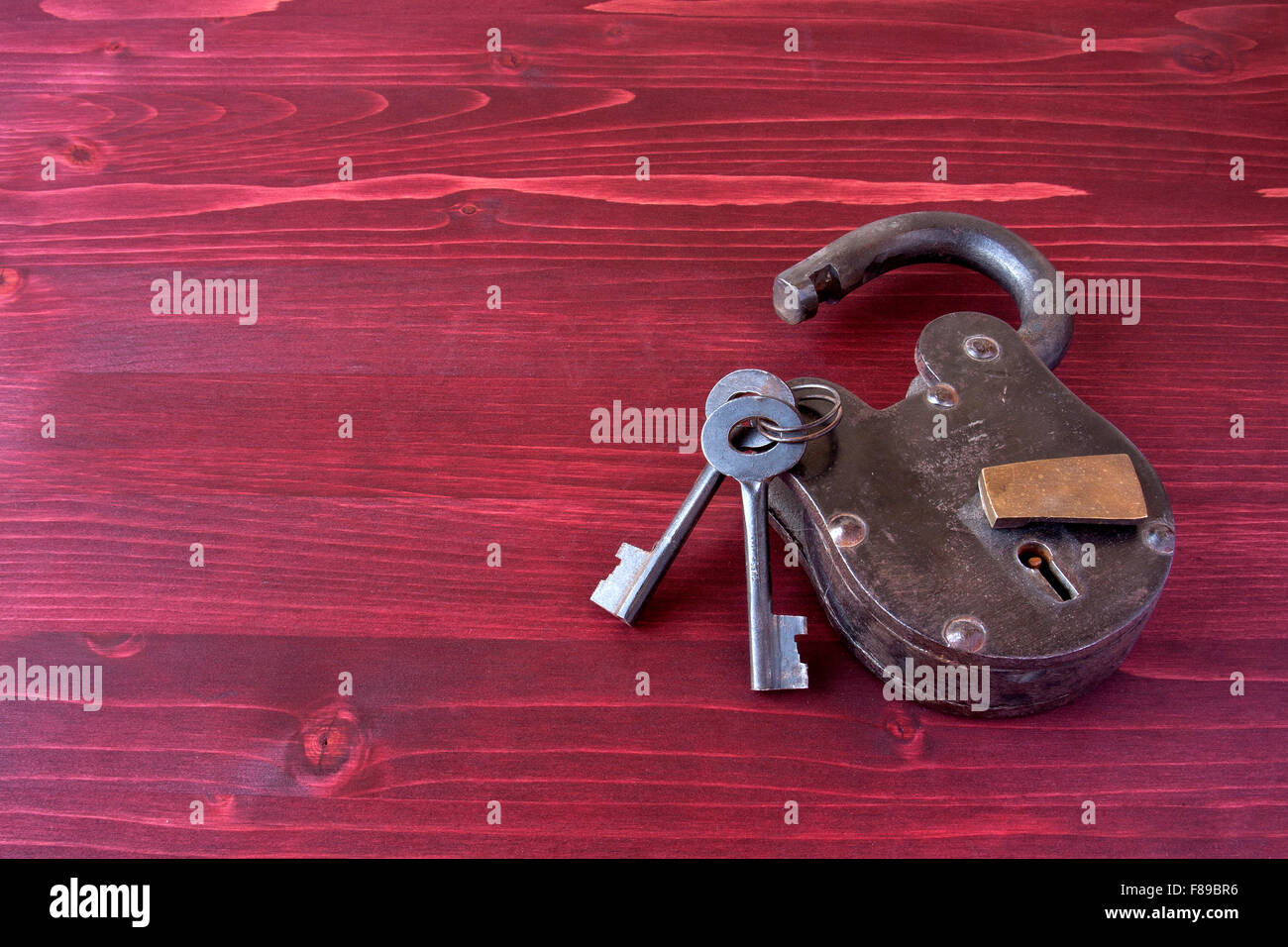 Old Fashioned Lock and Keys Stock Photo Alamy