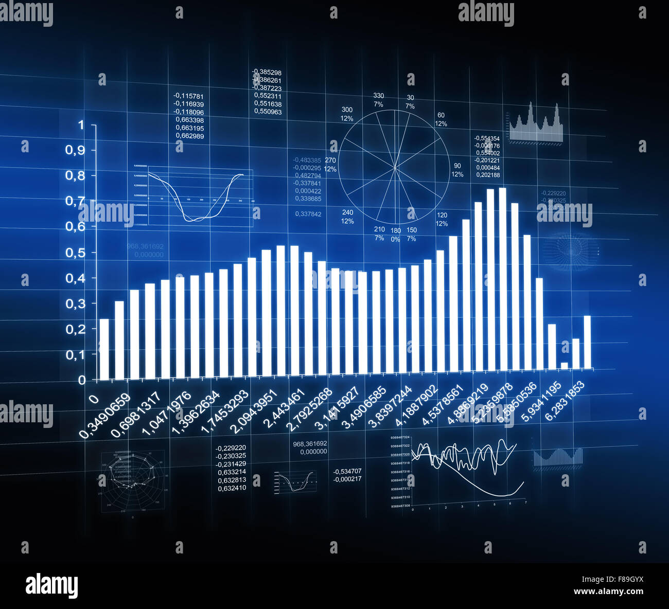 Abstract background with chart Stock Photo - Alamy