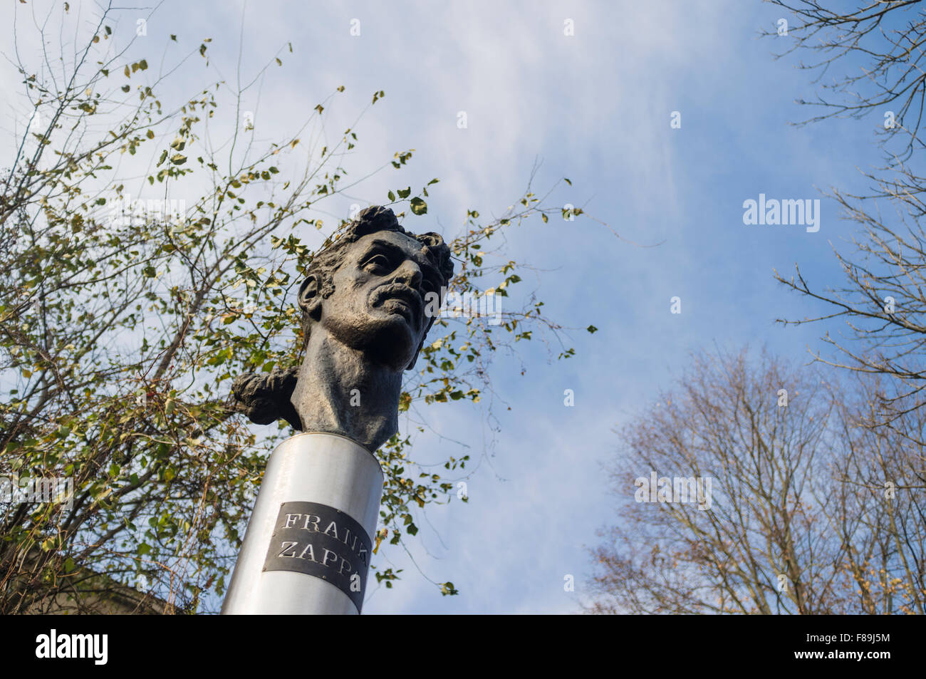Frank Zappa monument. Vilnius, Lithuania, Europe Stock Photo